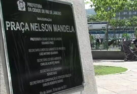 Praça Nelson Mandela, a public square in Rio de Janeiro, Brazil