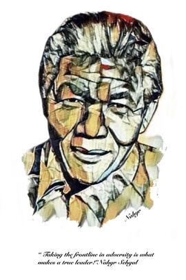 Quote and Artwork dedicated to Madiba by Nahyr Sehgal on the occasion of Nelson Mandela Internati...